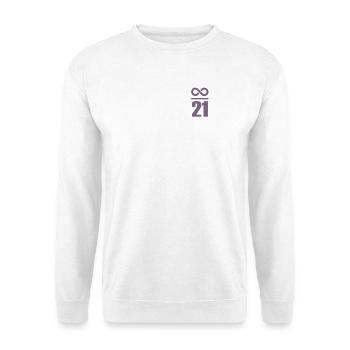 Bitcoin Sprüche Wertspeicher Unendlich 21 Millione - Unisex Pullover - Weiß - Vorne