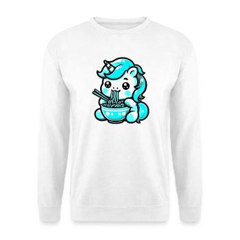 Japanese Kawaii Unicorn Ramen Asian Cuisine - Unisex Sweatshirt - white - Front