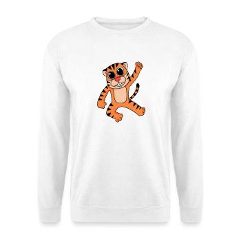 Tigre - Sweat-shirt Unisexe - blanc - Devant