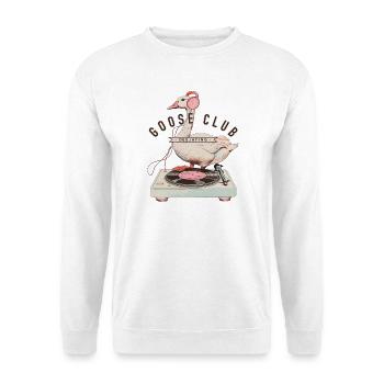 Dancing Goose DJ Logo - Unisex Sweatshirt - white - Front