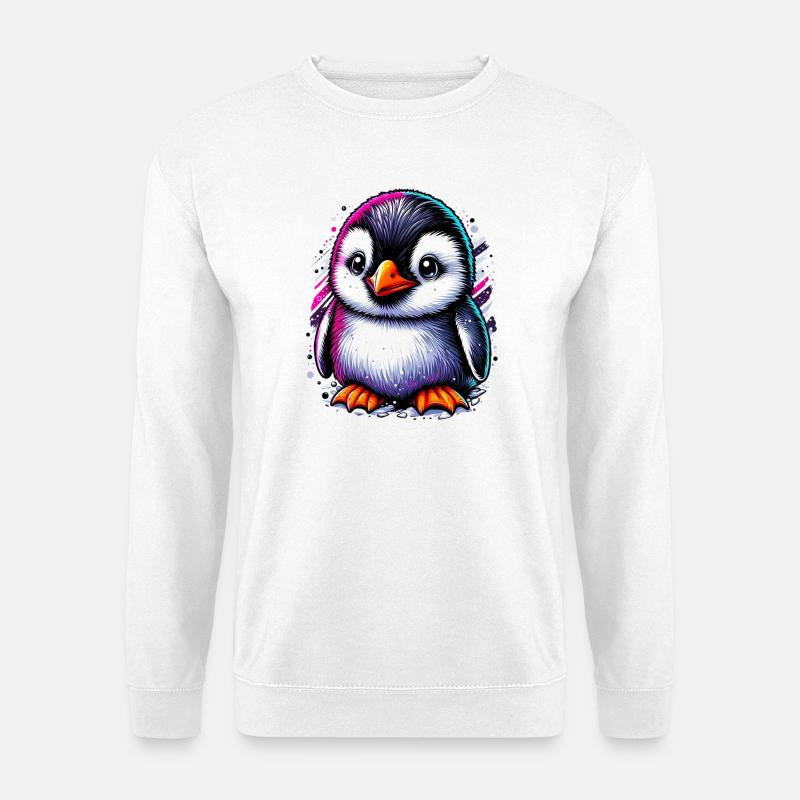 Pinguin - Unisex Pullover - Weiß