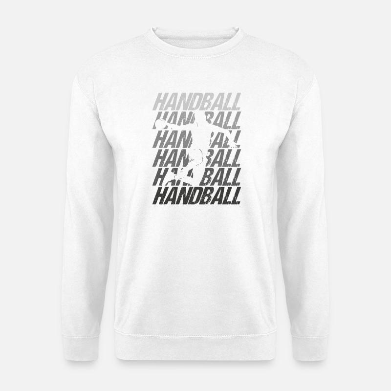 Handball Handballspieler Wurf - Unisex Pullover - Weiß