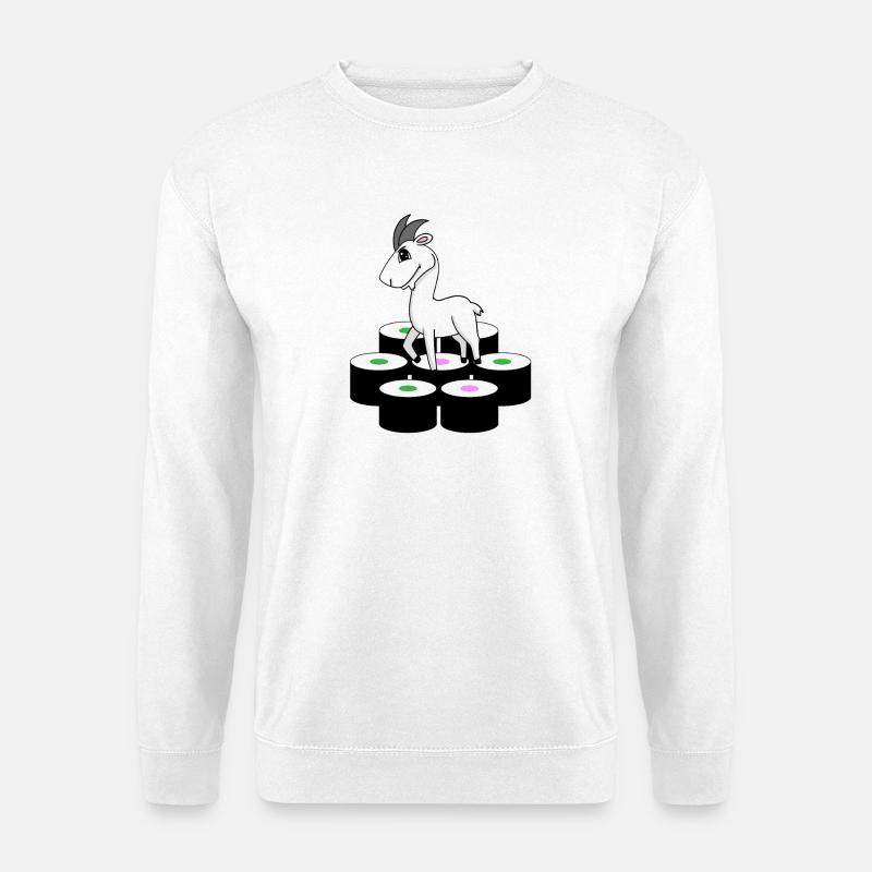 Sushi de chèvre - Sweat-shirt Unisexe - blanc