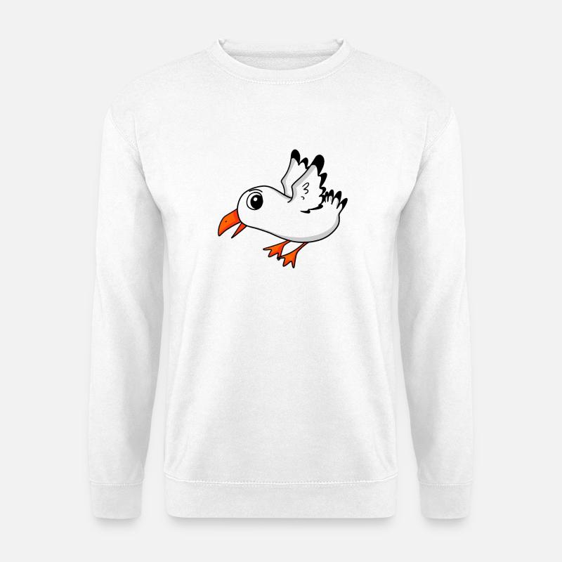 Möwe Vogel - Unisex Pullover - Weiß