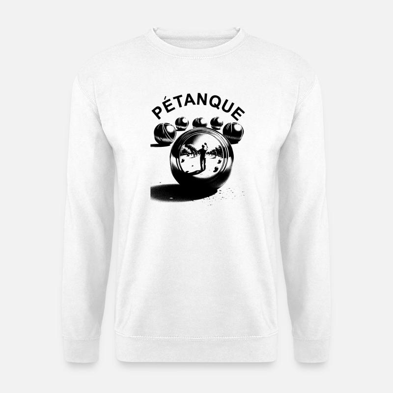 Pétanque - Unisex Pullover - Weiß