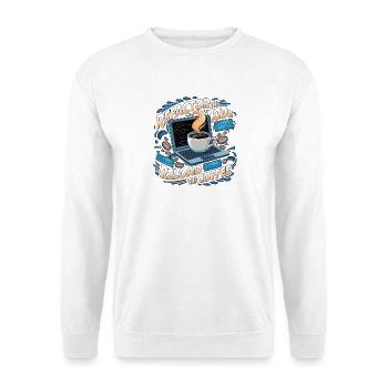 Programmers generate code from coffee - Unisex Sweatshirt - white - Front