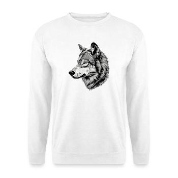 Wolf Motif Wolves Wolf Pack Gray Wolfhound Wolf - Unisex Sweatshirt - white - Front
