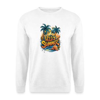 Summer Tropical Vibe Print - Unisex Sweatshirt - white - Front