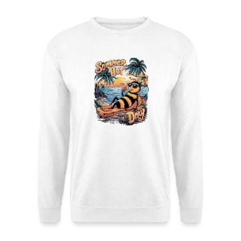 Sommerbienen-Entspannungstag - Unisex Pullover - Weiß - Vorne