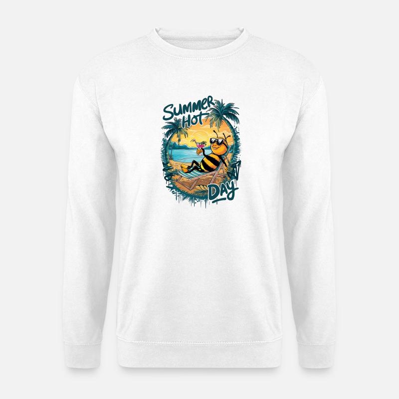 Summer Beehive Relax - Unisex Sweatshirt - white