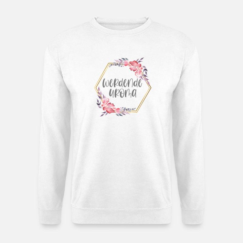 Boho werdende Uroma Schwangerschaft Geschenk - Unisex Pullover - Weiß