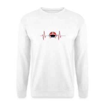 Red Helmet and Football Beat - Unisex Sweatshirt - white - Front