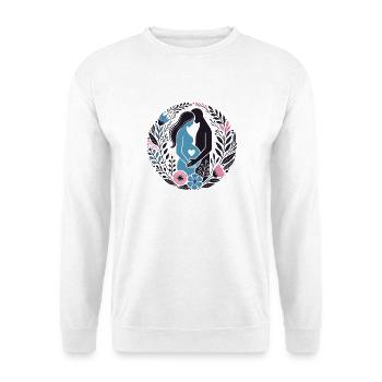 Expecting Parents Pregnancy Maternity Floral Gifts - Unisex Sweatshirt - white - Front
