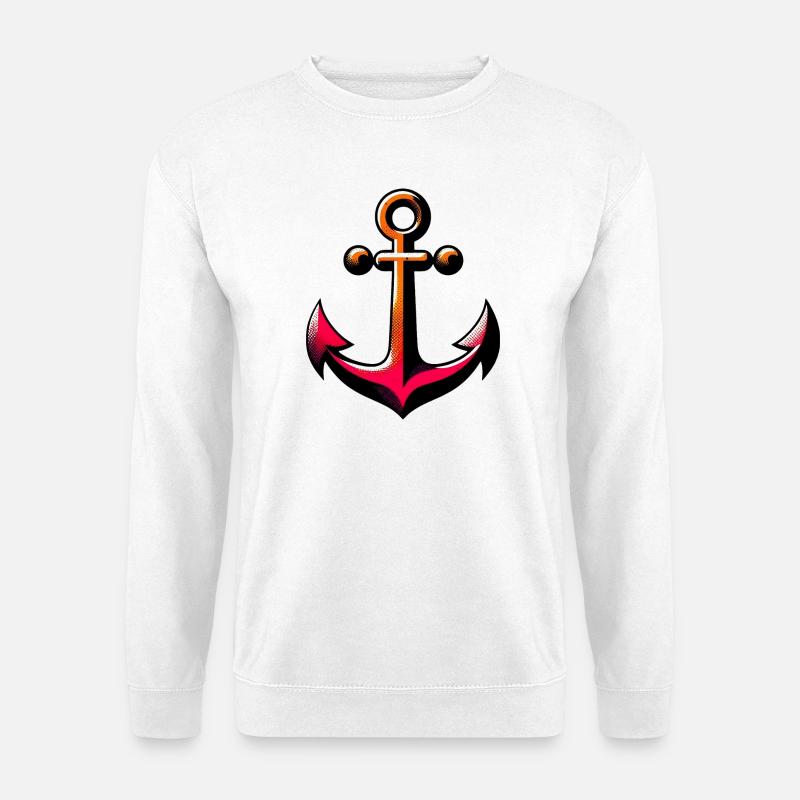 Ein Anker - Unisex Pullover - Weiß
