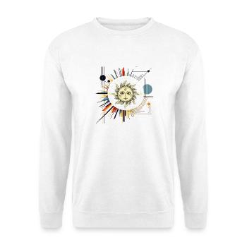 Art des rayons du cosmos de l’Étoile solaire - Sweat-shirt Unisexe - blanc - Devant