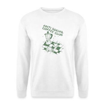 Club de café antisocial - Sweat-shirt Unisexe - blanc - Devant