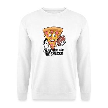 Football - Lustig Je suis juste là pour les collations - Sweat-shirt Unisexe - blanc - Devant