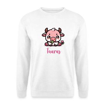 Cute Taurus Zodiac Astrology Gift - Unisex Sweatshirt - white - Front