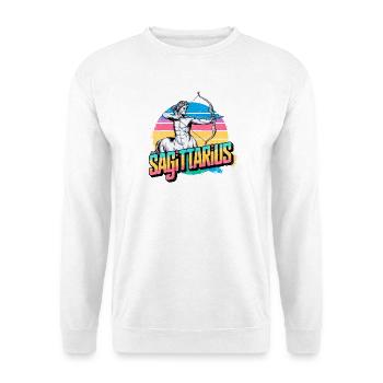 Sagittarius Horoscope Astrology Vintage Centaur. - Unisex Sweatshirt - white - Front