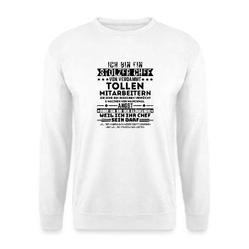 Stolzer Chef Glücklich - Unisex Pullover - Weiß - Vorne