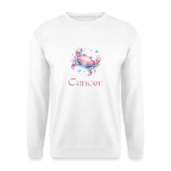 Élégant cadeau d’aquarelle du zodiaque du Cancer - Sweat-shirt Unisexe - blanc - Devant