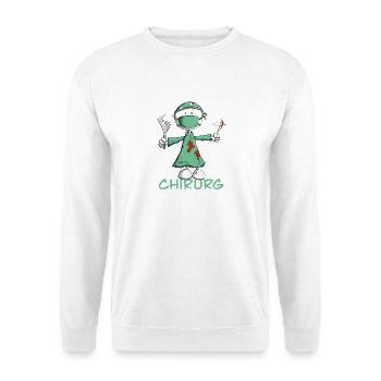 Chirurg Strichmännchen Cartoon - Unisex Pullover - Weiß - Vorne