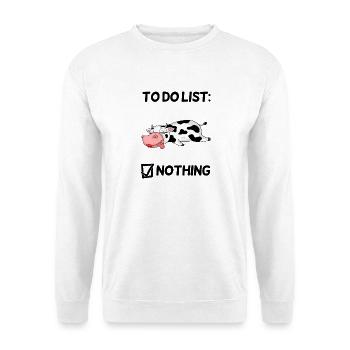Funny Saying Cow Motif - Unisex Sweatshirt - white - Front