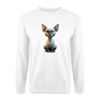 Chat Sphynx Chat Sphynx Chat Canadien Mignon Sphinx - Sweat-shirt Unisexe - blanc - Devant