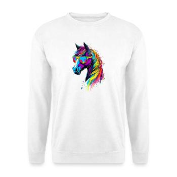 Pony Riding Pony Foal Rider Ponies Riding Pony Farm - Unisex Sweatshirt - white - Front