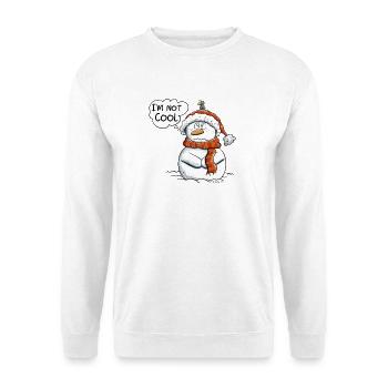 Pas cool Nope Bonhomme de neige I Noël d’hiver - Sweat-shirt Unisexe - blanc - Devant