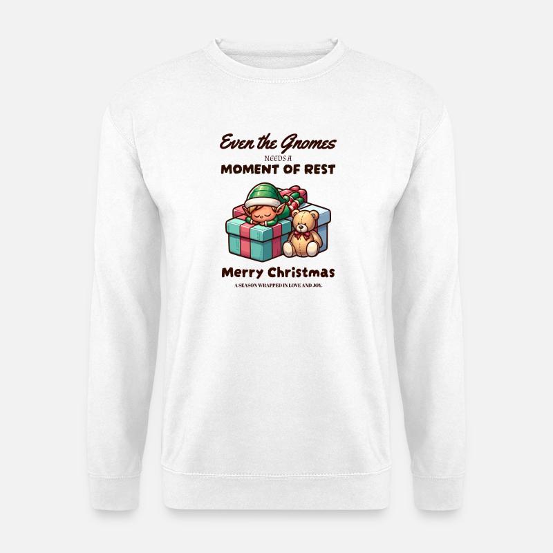 Zwerge an Weihnachten - Unisex Pullover - Weiß