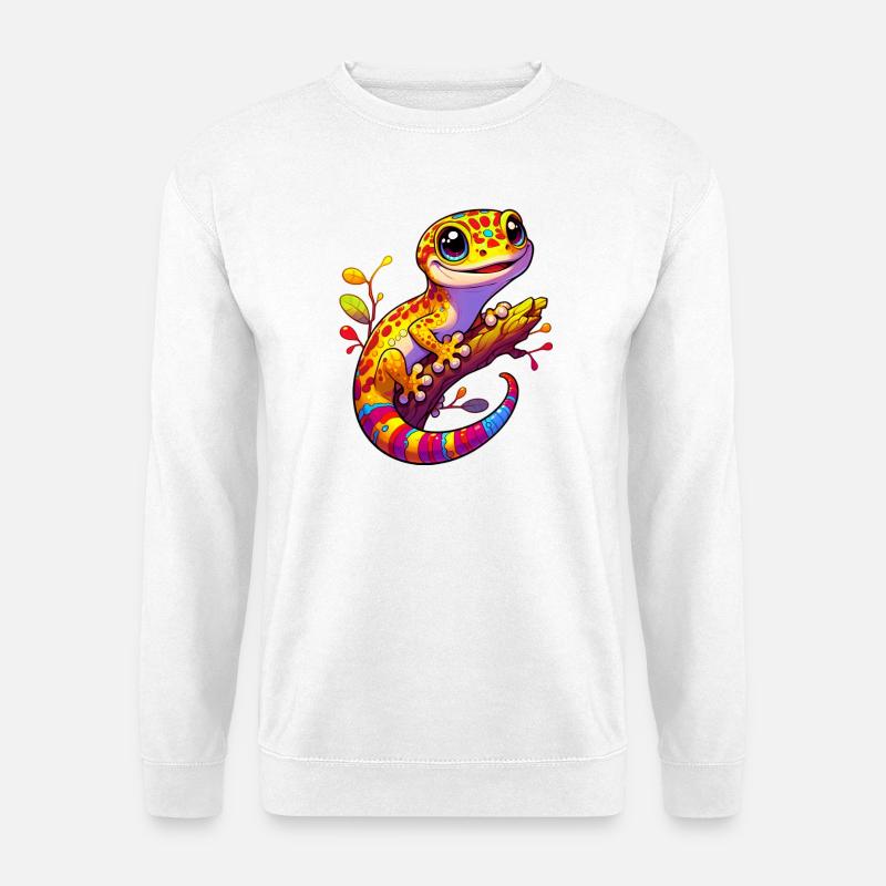 Gecko - Unisex Pullover - Weiß