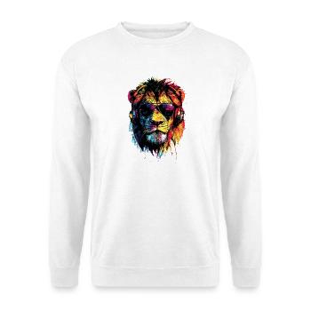 Lion Grand Chat Crinière de Lion Les Lions Amour Lions Sauvages - Sweat-shirt Unisexe - blanc - Devant