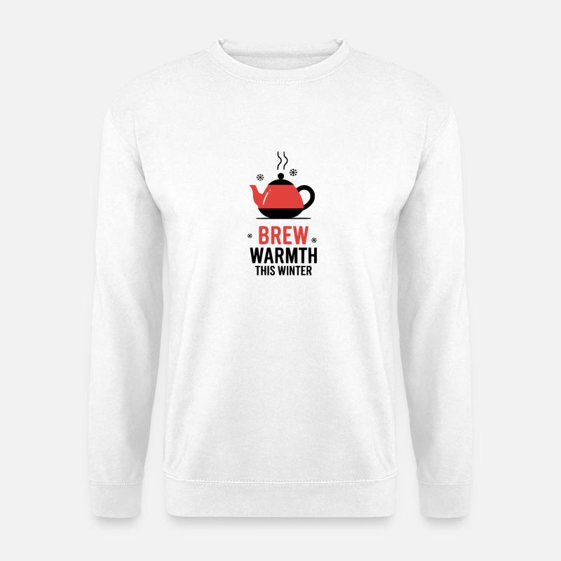 Brew warmth this winter - Unisex Pullover - Weiß