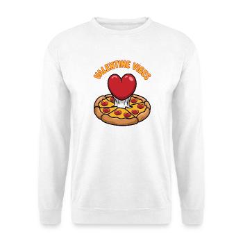 Valentine Vibes für verliebte zu Valentinstag - Unisex Pullover - Weiß - Vorne