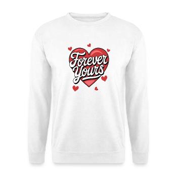 Valentine Vibes für verliebte zu Valentinstag - Unisex Pullover - Weiß - Vorne