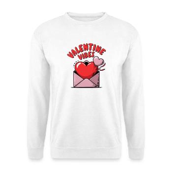 Ambiance de la Saint-Valentin pour les amoureux le jour de la Saint-Valentin - Sweat-shirt Unisexe - blanc - Devant