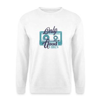 Cassette retro - Unisex Sweatshirt - white - Front