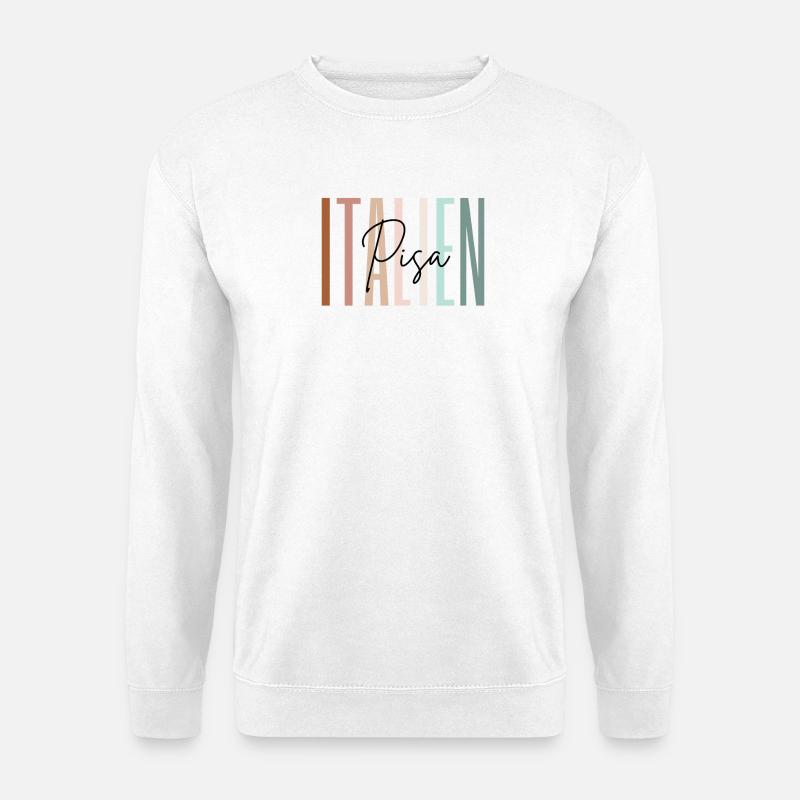 Italien Urlaub Pisa Städtereise Geschenk - Unisex Pullover - Weiß