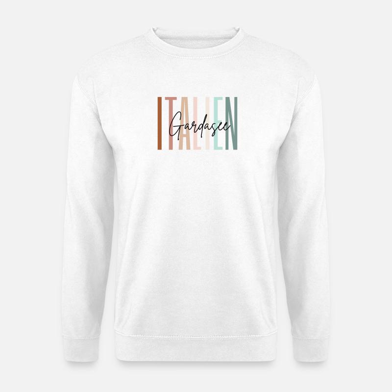 Italien Urlaub Gardasee Geschenk - Unisex Pullover - Weiß