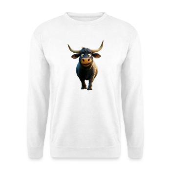 vache fermier boeuf lait veau végétalien vache vache de ferme vaches - Sweat-shirt Unisexe - blanc - Devant