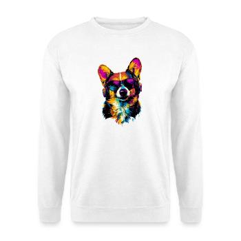 Corgi Welsh Corgi Cardigan Chien Mignon Welsh Corgi - Sweat-shirt Unisexe - blanc - Devant