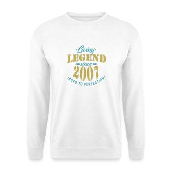 Birthday Legend 2007 Perfection - Unisex Sweatshirt - white - Front