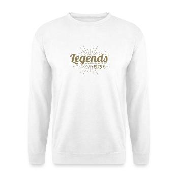 Birthday Retro Legend Born 1975 - Unisex Sweatshirt - white - Front