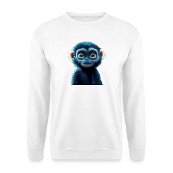 Gibbon Affe Weißhandgibbon Monkey Süße Lar Gibbons - Unisex Pullover - Weiß - Vorne