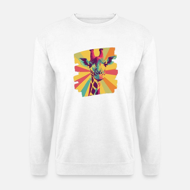 Giraffe - Unisex Pullover - Weiß