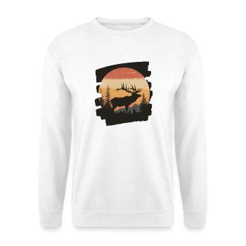 Moose Retro - Unisex Sweatshirt - white - Front
