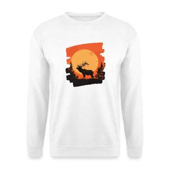 Moose Retro - Unisex Sweatshirt - white - Front