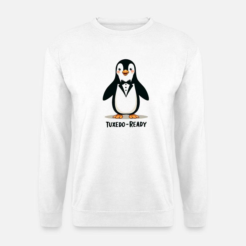 Tuxedo-Ready - Unisex Pullover - Weiß
