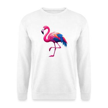 Flamant - Sweat-shirt Unisexe - blanc - Devant